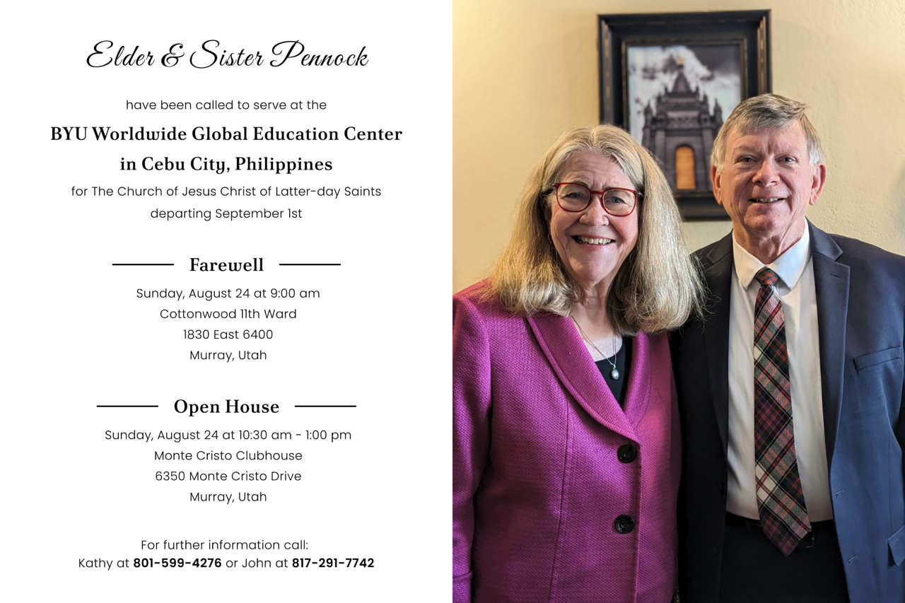 Farewell / Open House flyer